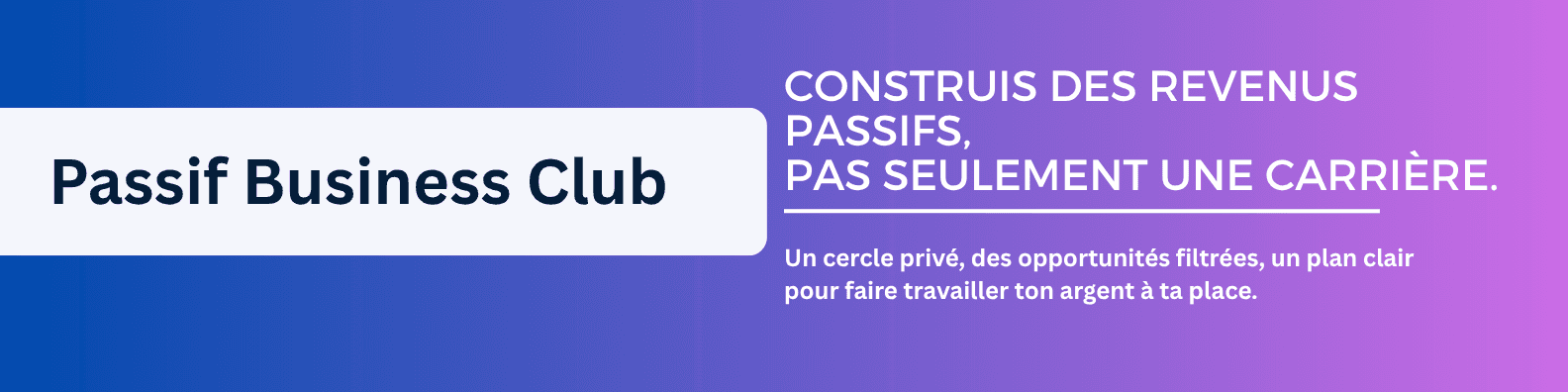 Passif Business Studio cover